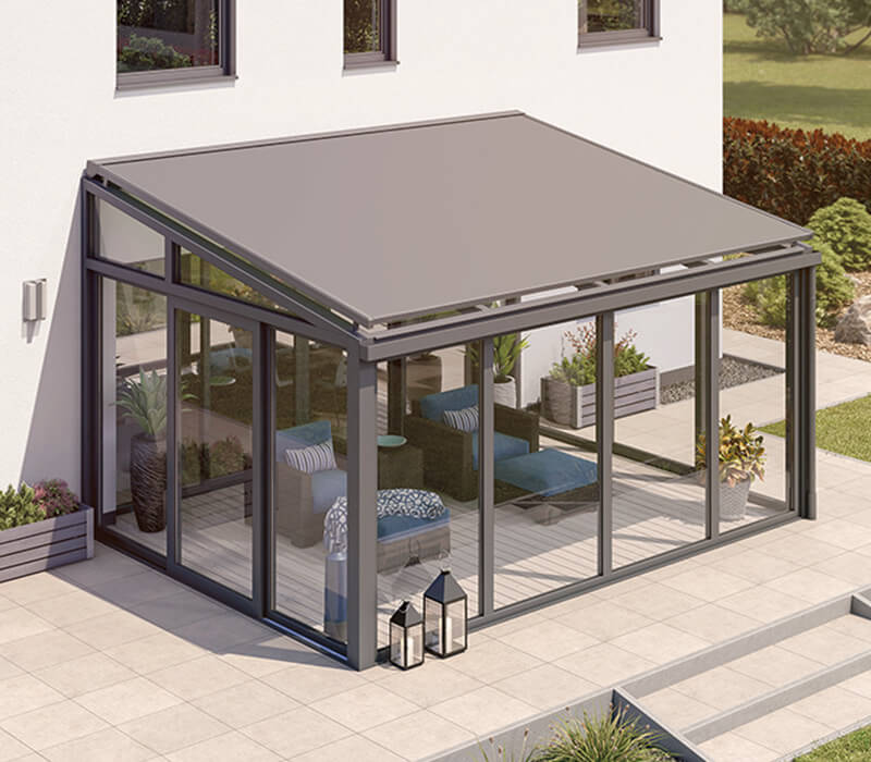 Aufglas Markise für Ihr Terrassendach von ROLLO-mat®