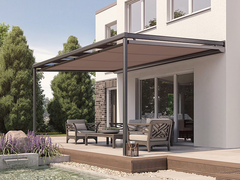 Unterglas-Markise für Ihr Terrassendach von ROLLO-mat®